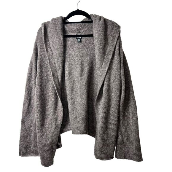 Eileen fisher Italian‎ wool mohair open cardigan women’s large - Picture 1 of 8